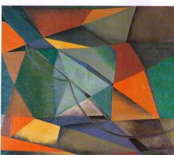 Rudolf Jahns, Brückenbild, 1923 reproduction peinte à la main