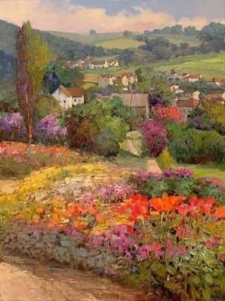 Rudolf Wacker Rudolf Wacker Landscape reproduction peinte à la main