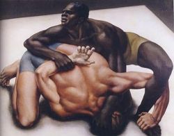 Ruth Miller Struggle 1932 reproduction peinte à la main