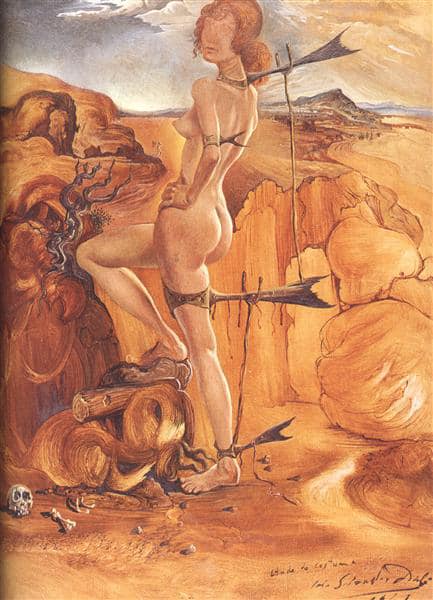 Salvador Dali Costume For A Nude With A Codfish Tail - 1941