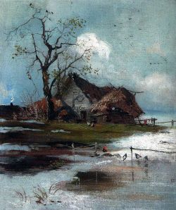 Savrasov Alexey Kondratievich Spring 1880-1890 reproduction peinte à la main