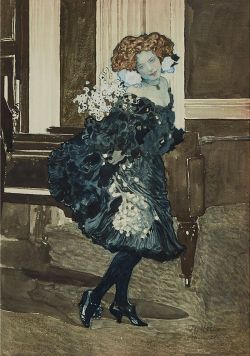 Sigmund Walter Hampel Dancing Girl reproduction peinte à la main