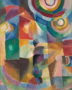 Sonia Delaunay Prismes Electriques 1913 reproduction peinte à la main