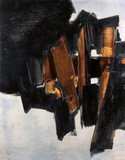 Peinture sur toile de Soulages Peinture 14 Mars 1960 reproduction peinte à la main