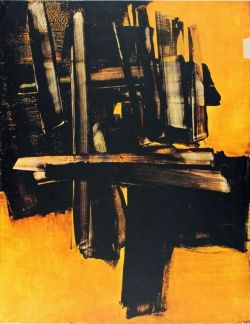 Peinture sur toile de Soulages Peinture 16 Juillet 1961 reproduction peinte à la main