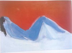 Peinture sur toile de Stael Nu Couche reproduction peinte à la main
