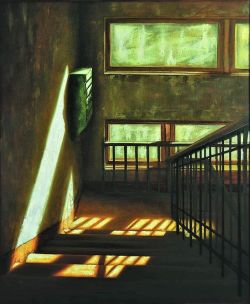Stepan Korotkov At The Staircase reproduction peinte à la main