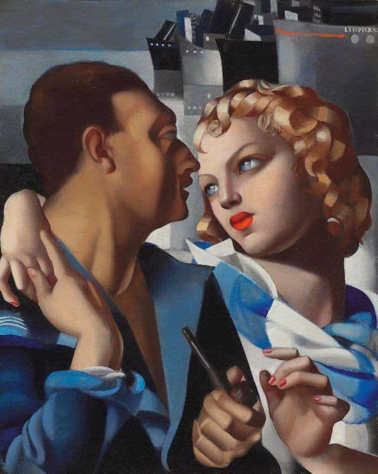 Tamara De Lempicka Idylle - Le Depart - 1931