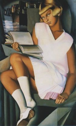 Peinture sur toile de Tamara De Lempicka Kizette En Rose 1927 reproduction peinte à la main