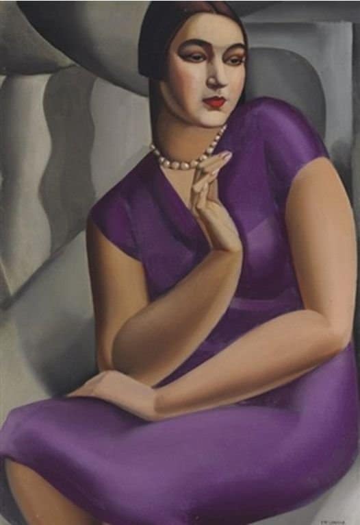 Tamara De Lempicka Portrait De Le Duchesse De Valmy 1924