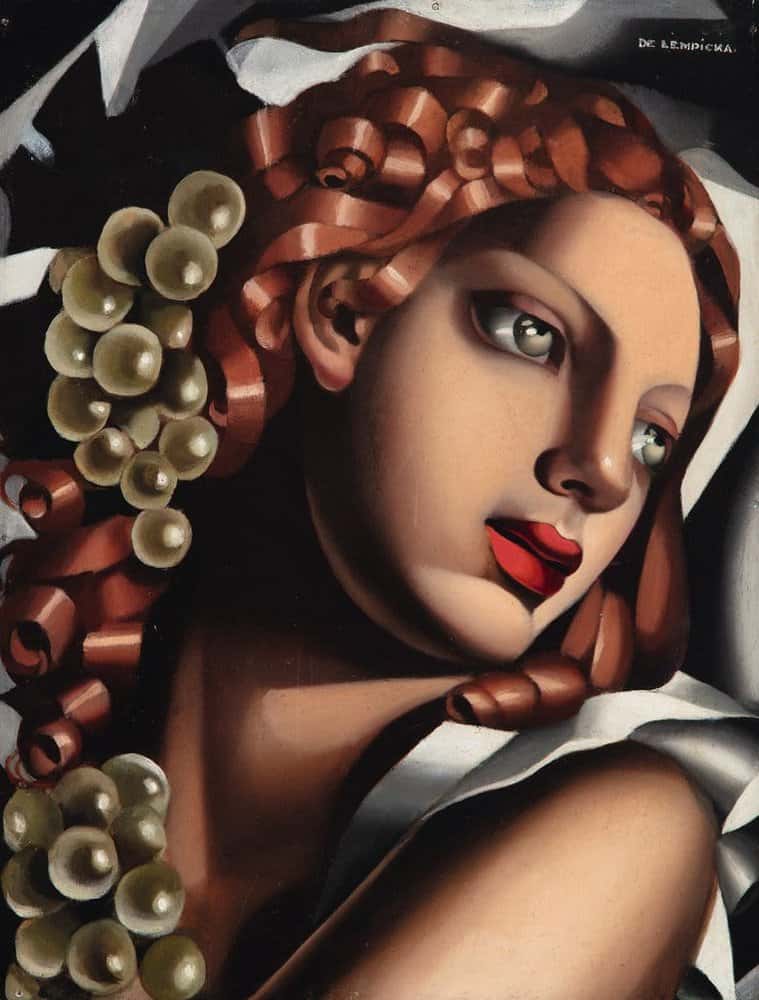 Tamara De Lempicka Woman With Grapes Ca. 1932