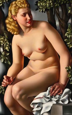 Peinture sur toile de Tamara Empicka Zuzanna W Kapieli 1938 reproduction peinte à la main
