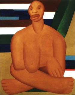 Tarsila Do Amaral A Negra - 1923 reproduction peinte à la main