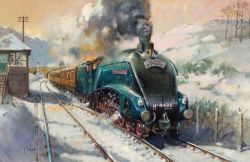 Terence Cuneo Flying Scotsman reproduction peinte à la main
