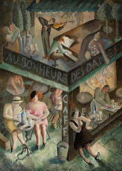 Teresa Roszkowska Cafe 1931 reproduction peinte à la main