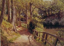 The Forest Path reproduction peinte à la main