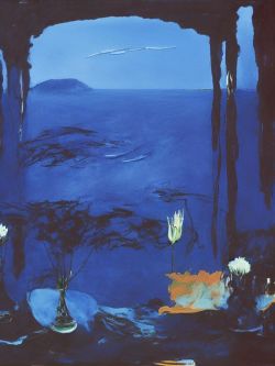 Peinture sur toile de Theo Blue Lagoon reproduction peinte à la main