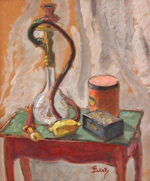 Theodor Pallady Still Life With Hubble-bubble And Boxes