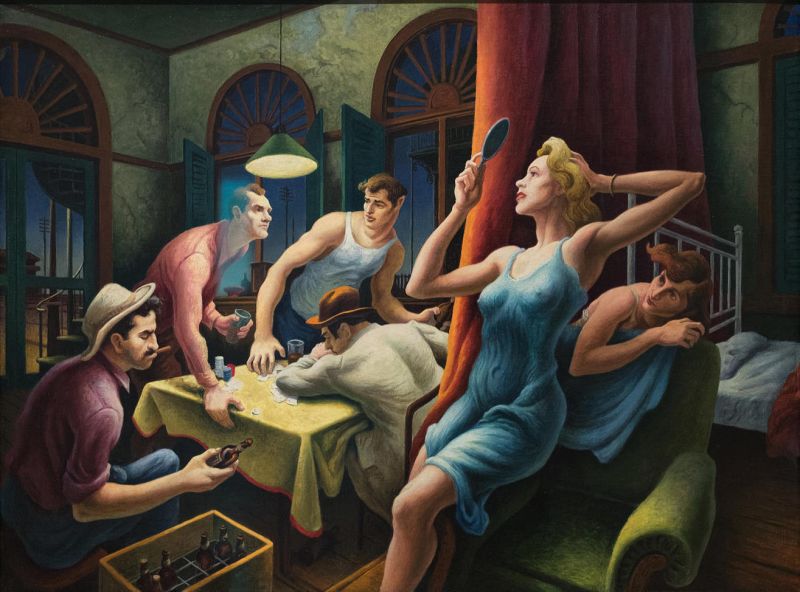 Thomas Hart Benton Poker Night - From A Streetcar Named Desire