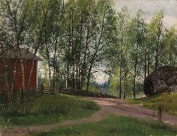 Thorsten Waenerberg, Landscape from Espoo, 1903 reproduction peinte à la main