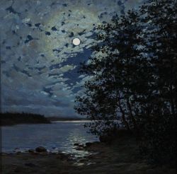 Thure Sundell Moonlight reproduction peinte à la main