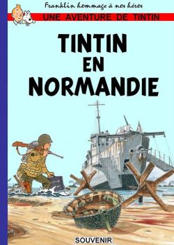 Peinture sur toile de Tintin En Normandie reproduction peinte à la main