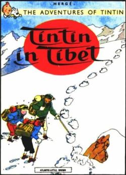 Peinture sur toile de Tintin In Tibet reproduction peinte à la main