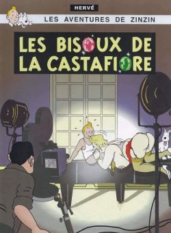 Peinture sur toile de Tintin Les Bijoux De La Castafiore reproduction peinte à la main