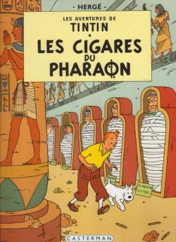 Peinture sur toile de Tintin Les Cigares Du Pharaon reproduction peinte à la main