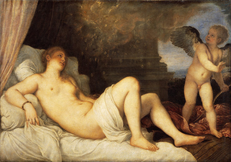 Titien Danae Et La Pluie D Or