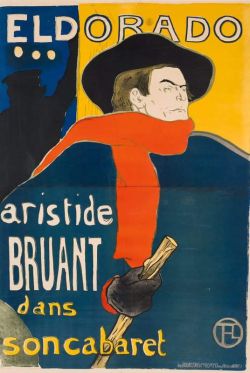 Peinture sur toile de Toulouse-lautrec Henri De Aristide Bruant Dans Son Cabaret reproduction peinte à la main
