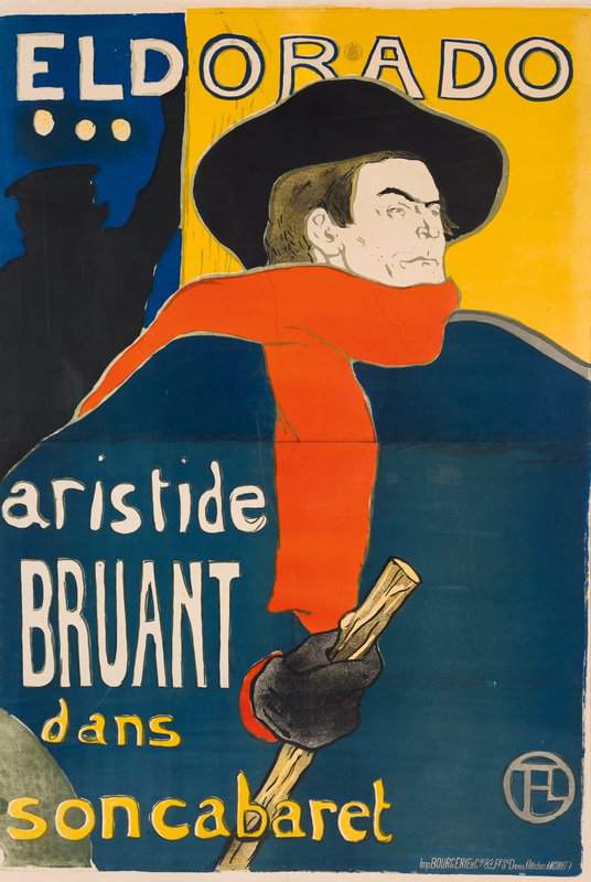 Toulouse-lautrec Henri De Aristide Bruant Dans Son Cabaret