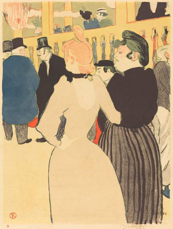 Toulouse-lautrec Henri De At The Moulin Rouge La Goulue And Her Sister