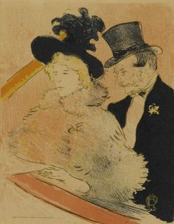 Peinture sur toile de Toulouse-lautrec Henri De Au Concert reproduction peinte à la main
