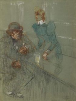 Peinture sur toile de Toulouse-lautrec Henri De Bar-maid 1898 reproduction peinte à la main