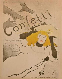 Peinture sur toile de Toulouse-lautrec Henri De Confetti 1894 reproduction peinte à la main