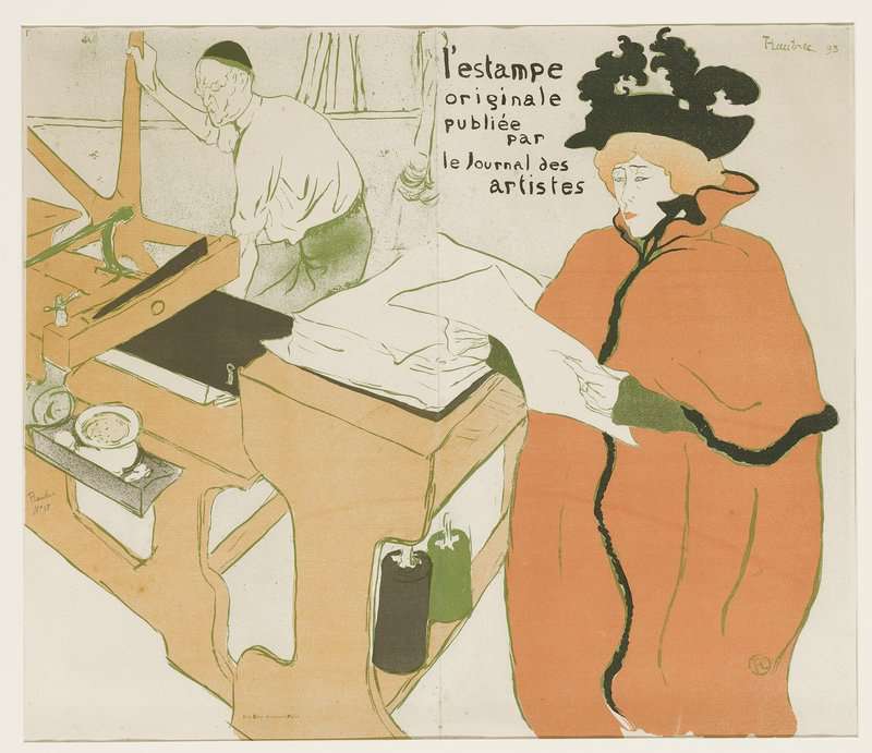 Toulouse-lautrec Henri De Couverture De L Estampe Originale