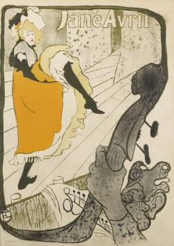 Peinture sur toile de Toulouse-lautrec Henri De Jane Avril reproduction peinte à la main