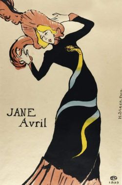 Peinture sur toile de Toulouse-lautrec Henri De Jane Avril 1 reproduction peinte à la main