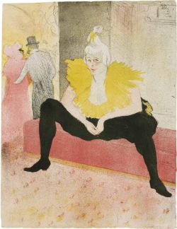 Peinture sur toile de Toulouse-lautrec Henri De La Clownesse Assise reproduction peinte à la main