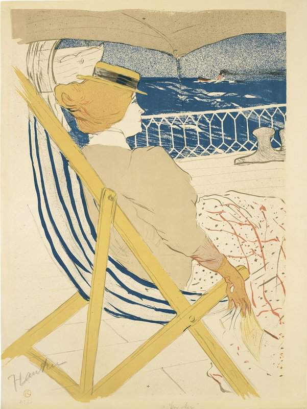 Toulouse-lautrec Henri De La Passagere Du 54 - Promenade En Yacht 1896