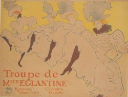 Peinture sur toile de Toulouse-lautrec Henri De La Troupe De Madamoiselle Eglantine 1896 reproduction peinte à la main