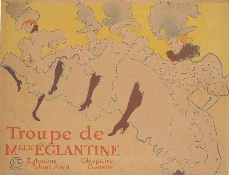 Toulouse-lautrec Henri De La Troupe De Madamoiselle Eglantine 1896