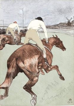 Peinture sur toile de Toulouse-lautrec Henri De Le Jockey reproduction peinte à la main