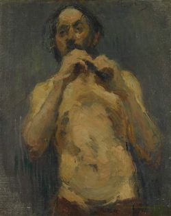 Peinture sur toile de Toulouse-lautrec Henri De Le Joueur De Fl Te Ca. 1884 reproduction peinte à la main