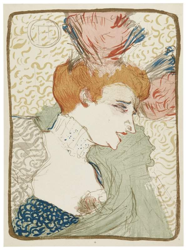 Toulouse-lautrec Henri De Mademoiselle Marcelle Lender En Buste