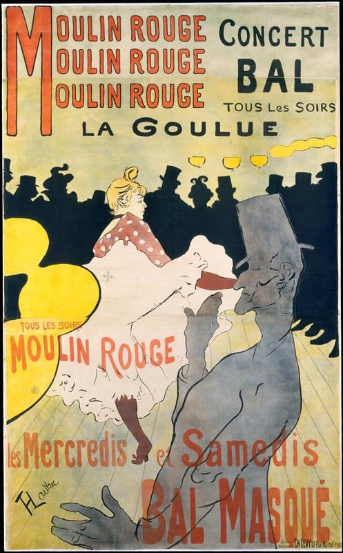 Toulouse-lautrec Henri De Moulin Rouge. La Goulue 1891