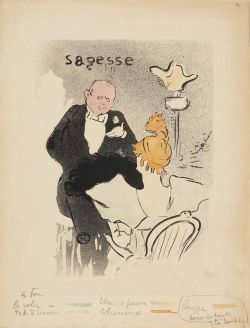 Peinture sur toile de Toulouse-lautrec Henri De Sagesse 1893 reproduction peinte à la main