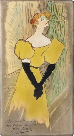 Peinture sur toile de Toulouse-lautrec Henri De Yvette Guilbert 1895 reproduction peinte à la main