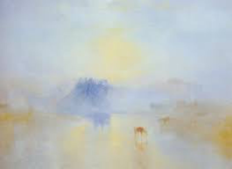 Turner, Chateau de Norham, Lever du soleil